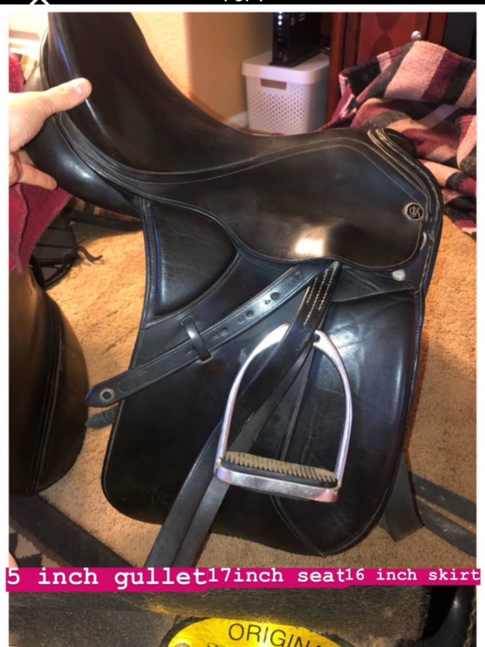 17 inch Kieffer dressage saddle